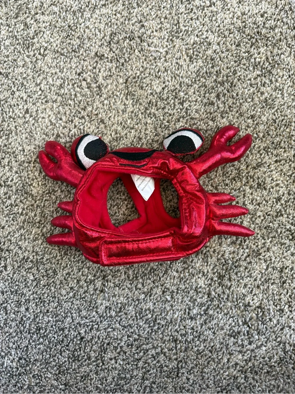 Crab Pet Hat (cat/small dog)